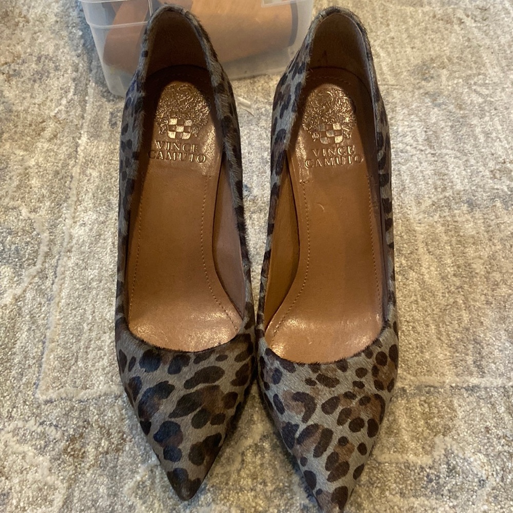 Vince camuto animal skin pumps
